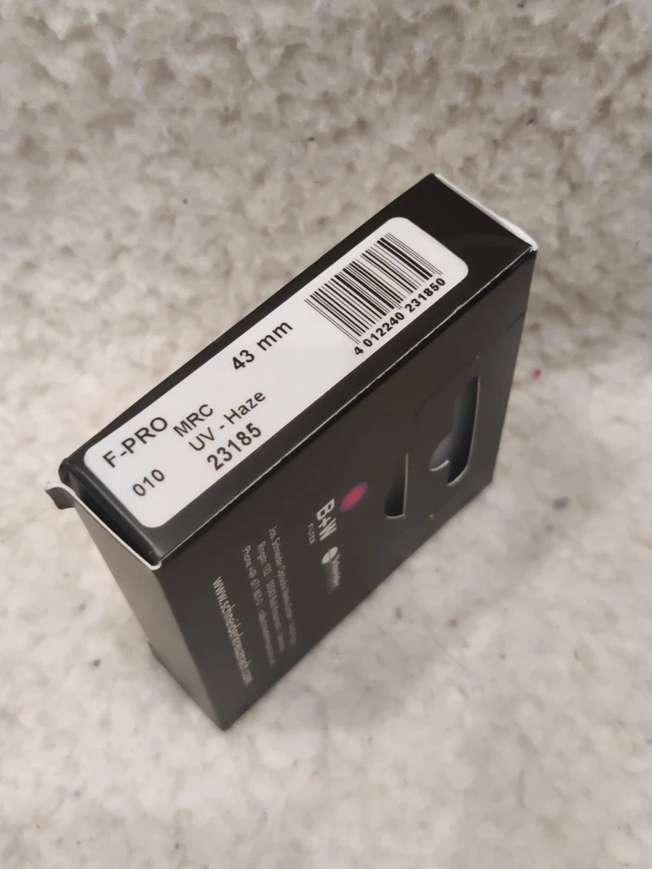 B+W 010M 43mm Ultraviolet UV Haze Filter Multi-Resistant Coating (66-023185) New - Image 2 of 3