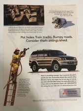 1990s Mitsubishi Montero Sport Print Ad Advertisement  Vintage pa2