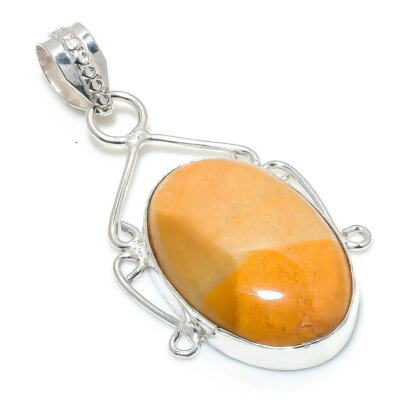 Mookait Edelstein Handarbeit 925 Sterlingsilber Unikat Schmuck Anhänger 2,09'' j500