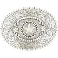 Nocona Berry Edge Star Buckle Silver One Size 3756844