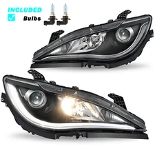 For Chrysler Pacifica 2017 2018 2019 2020 Halogen Headlight W / DRL LED Headlamp