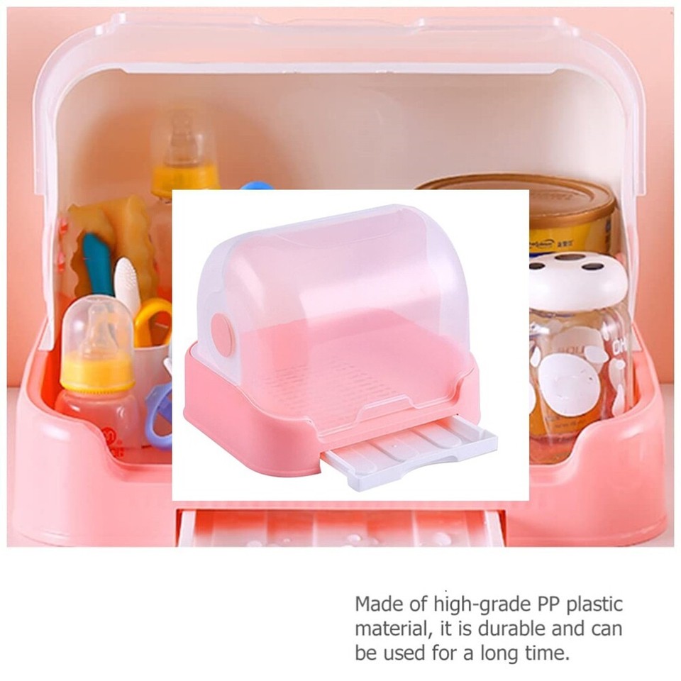 Box Dish Rack with Cover Dish Dryer Containers with Lids Cutlery