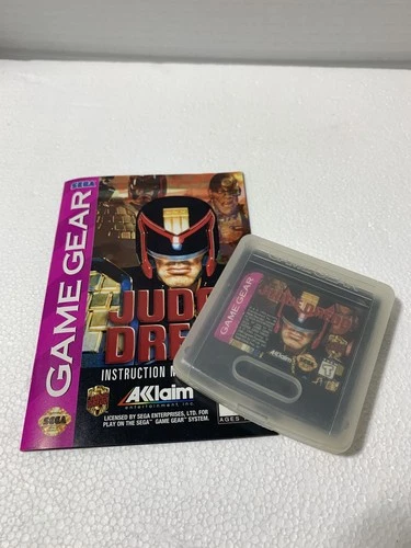 Sega Game Gear 1995 Judge Dredd Manaul and Game - untested