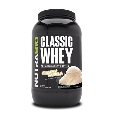 NutraBio Classic Whey Protein Powder- 25G of Protein Per Scoop - Full-Spectru...