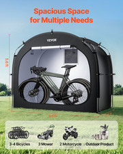 Bike Storage Tent Fits 3-4 Bikes Waterproof Outdoor Bicycle Shelter