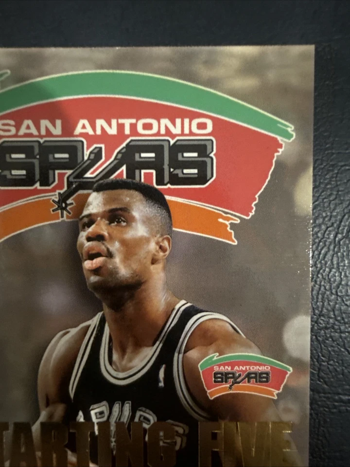 1996-97 NBA HOOPS Starting Five David Robinson San Antonio Spurs Leven HOF - Image 4 of 4