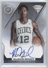 2013-14 Panini Titanium Reserve Signatures 61/249 MarShon Brooks #11 Auto 0s3