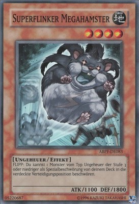 YuGiOh Superflinker Megahamster ABPF-DE083 Super Rare Good 1st