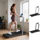 Folding Treadmill with 4% Incline, 2 in 1 Under Desk Walking Pad