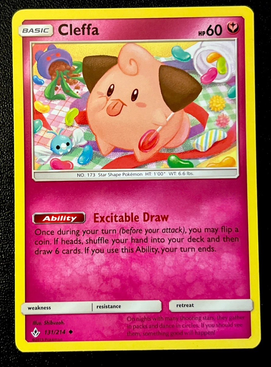 Cleffa 131/214 LP Discontinued Fairy ODDISH Jelly Bean Candy Art