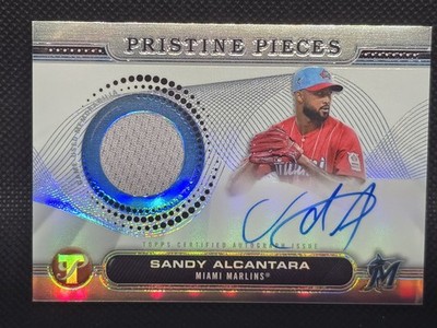 2024 Topps Pristine Pristine Pieces Auto Relics Sandy Alcantara #PPAR-SA (AU)