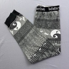 Disney Nightmare Before Christmas Thermal Pajama Pants Gray Jack Skellington L