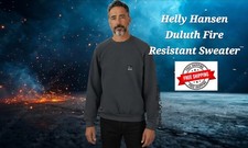 Helly Hansen Deluth Crew Neck Sweater LG Flame Resistant Arc Rated FR Soft Pile