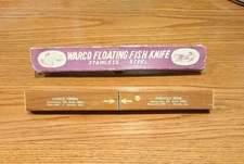 Vintage Warco Floating Fish Knife Scaler with original box. Made in Japan.