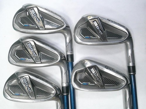 TaylorMade SIM2 Max OS 2021 Iron Set 6-Pw 5pc Flex Stiff TENSEI BLUE