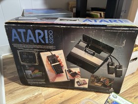 Atari 5200 VTG Video Game Console In Original Box w/ Dust Cover Switch Adaptor +
