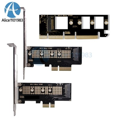 M2 Adapter Card PCIe to M.2 NVMe SSD PCI-E X1 X4 X16 Built-in Expansion Card
