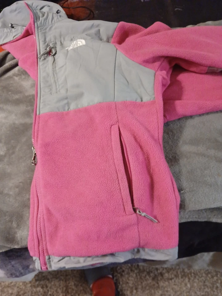 The North Face Denali Polartec Women's Fleece Jacket Pink/Grey - Image 2 of 4