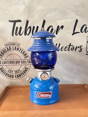 Coleman 200a Tall Ventilator lantern dark blue replacement | eBay