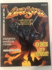 Dragon Magazine #227 “The Lure of the Underground” AD&D Vintage RPG