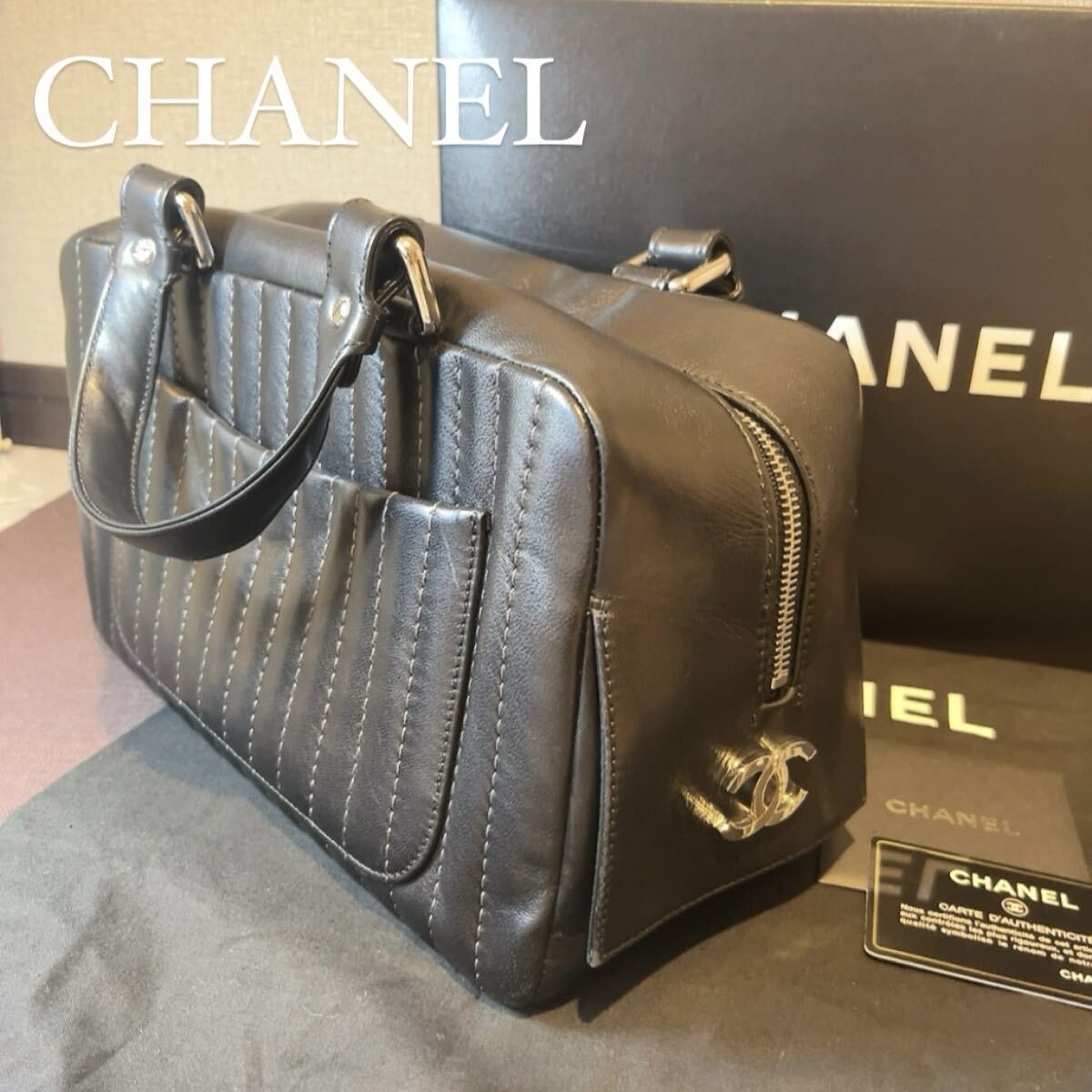 CHANEL New Mademoiselle Boston Bag with Box and Dust Bag