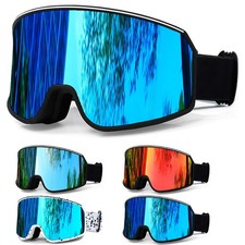 Winter Snow Ski Goggles w/Dual Lens Snowboard Snowmobile Anti-fog UV Sunglasses