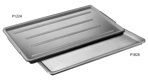 Channel Manufacturing 18" x 26" White Plastic Bakery Display Tray - 1 Doz