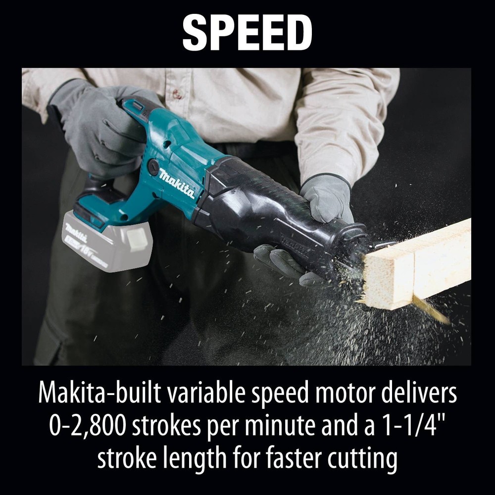 Makita XRJ04Z LXT 18V Cordless Li-Ion 1-1/4" Reciprocating Saw (Tool Only) New