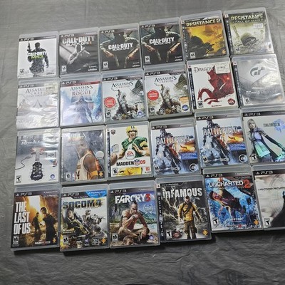 Lot of 24 Games , For Sony Play Station 3 PS3. Call Of Duty, Infamous, Uncharted