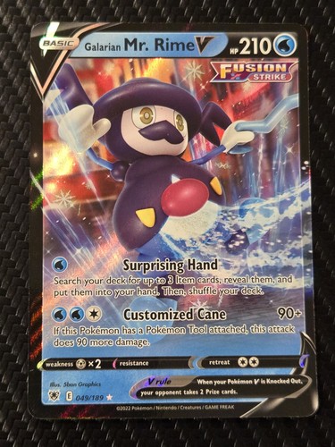 GALARIAN MR. RIME V 049/189 ASTRAL RADIANCE POKEMON TCG