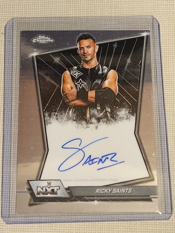 2026 Topps Chrome WWE Ricky Saints NXT Base Auto #NXT-RIC