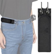 Tactical Metal Hook Elastic Belt Buckle-Less Invisible Waist Belt Closure