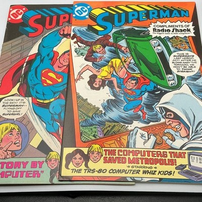 DC Comics Superman Promo Comic Lot | TRS-80 Whiz Kids | Victory by Computer