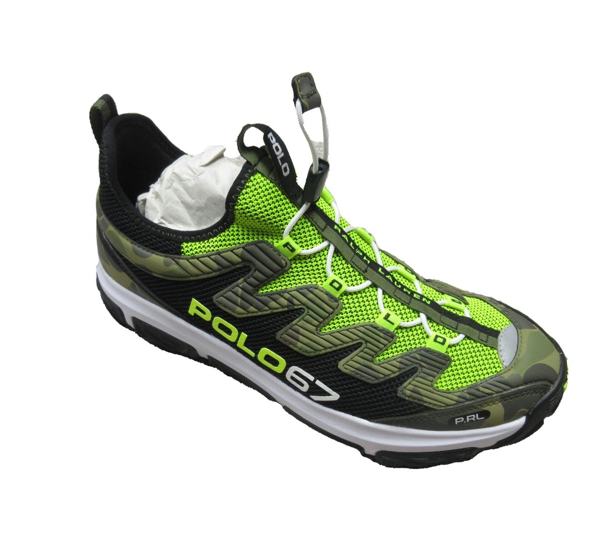 Polo Ralph Lauren Men's Black/Green Camo Mesh/Nubuck Adventure