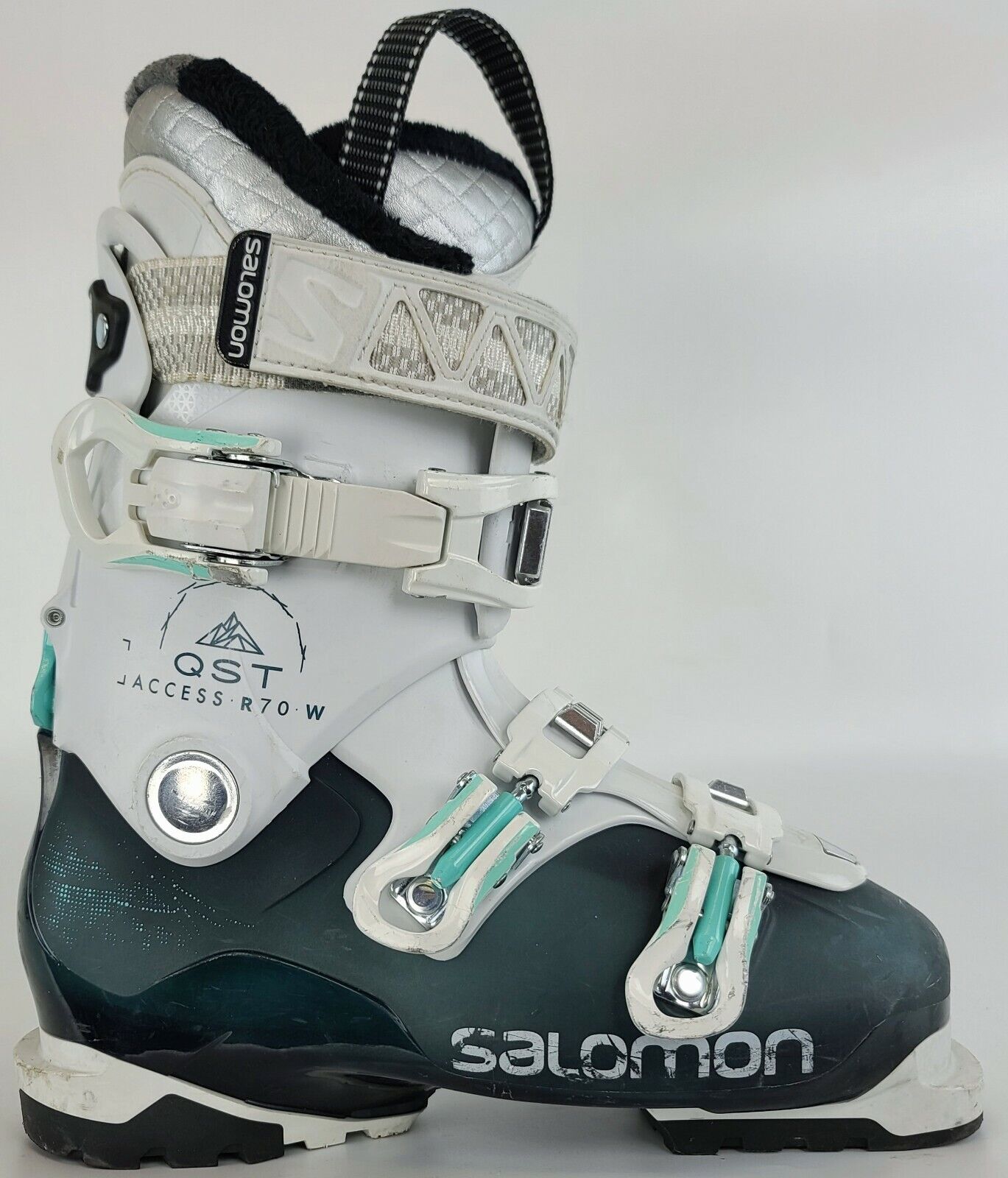 Zuidoost Baleinwalvis Pidgin Used $350 Women's Salomon QST R70 W Ski Boots Ladies White Grey Teal Wide |  eBay