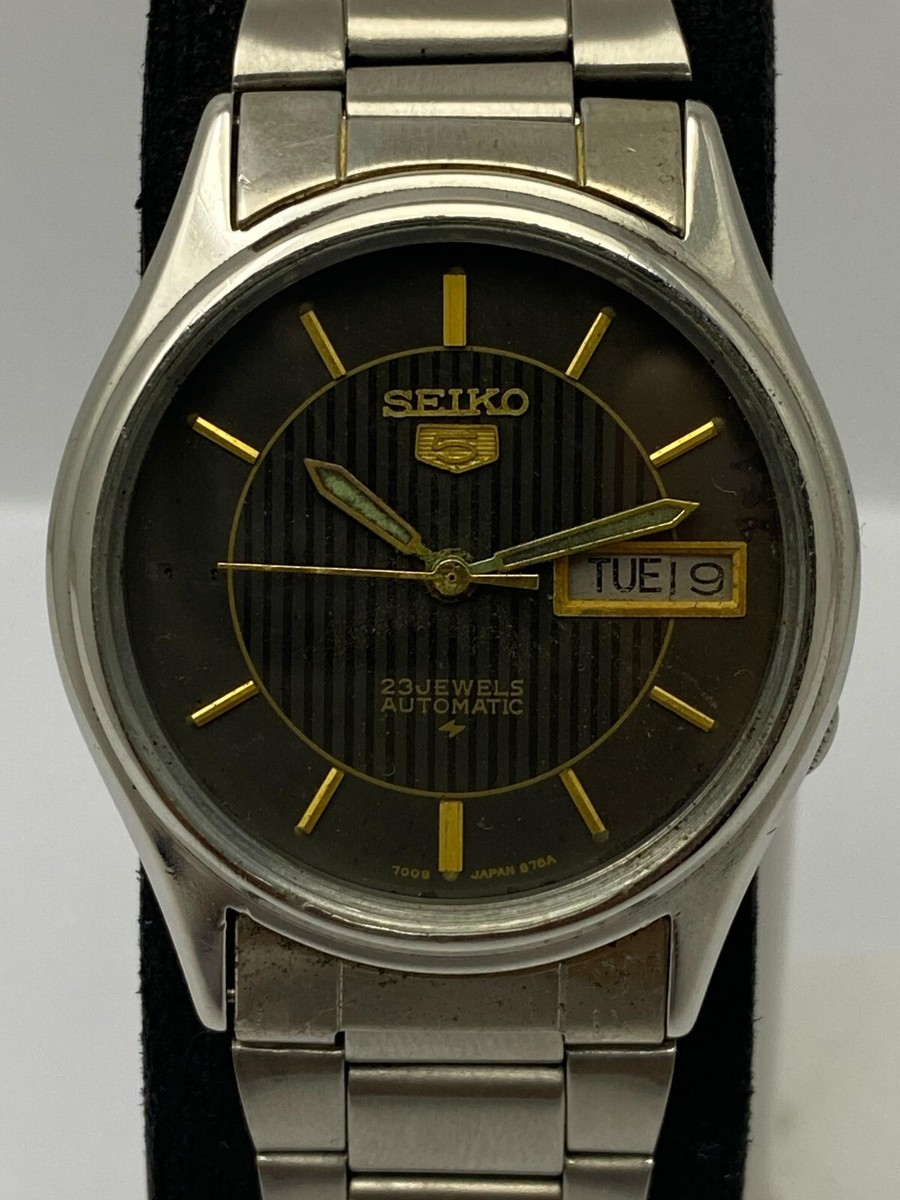 【美品】SEIKO セイコー5 自動巻き 腕時計 7009-3181 s-l400.jpg