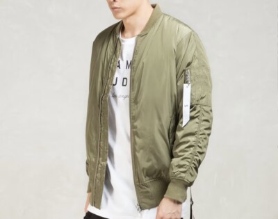 Stampd Green Strapped Bomber Jacket Size Small | eBay