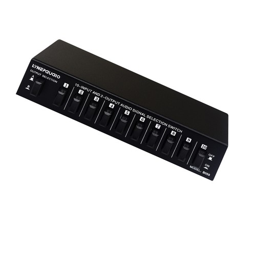 Audio Switcher RCA Audio Selector 10 IN 2 OUT or 2 IN 10 OUT Lossless Switchinh - Picture 2 of 10