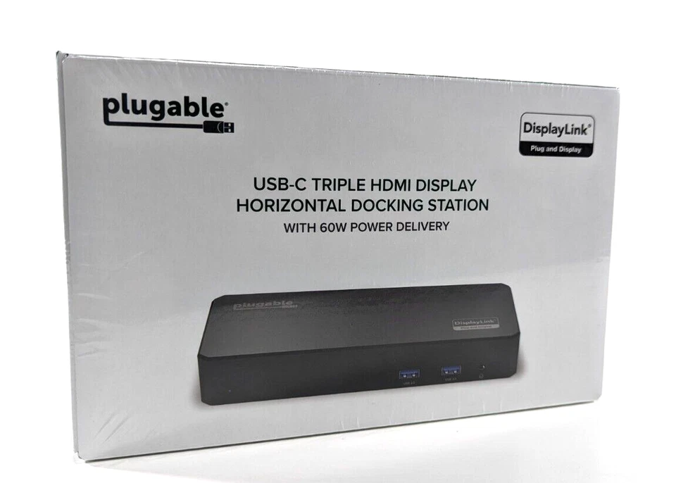 Plugable USB C Triple Display Docking Station with Laptop Charging, Thunderbolt - Image 3 of 4