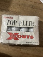 Spalding Top-Flite X-Outs Golf Balls 1 Dozen/12 balls Unopened New - White