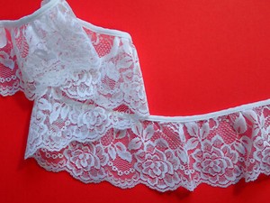 The Place For Lace Pale Baby Pink Rose Stretch Lace Trim 3"/7.5cm TOP SELLER The Place For Lace Pale Baby Pink Rose Stretch Lace Trim 3"/7.5cm TOP SELLER