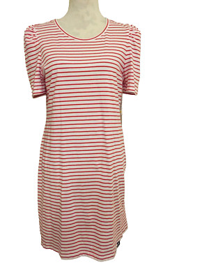 Court & Rowe Shirt Dress,  Medium, Stripes, Short Sleeves, Soft, MSRP $89.00 NWT