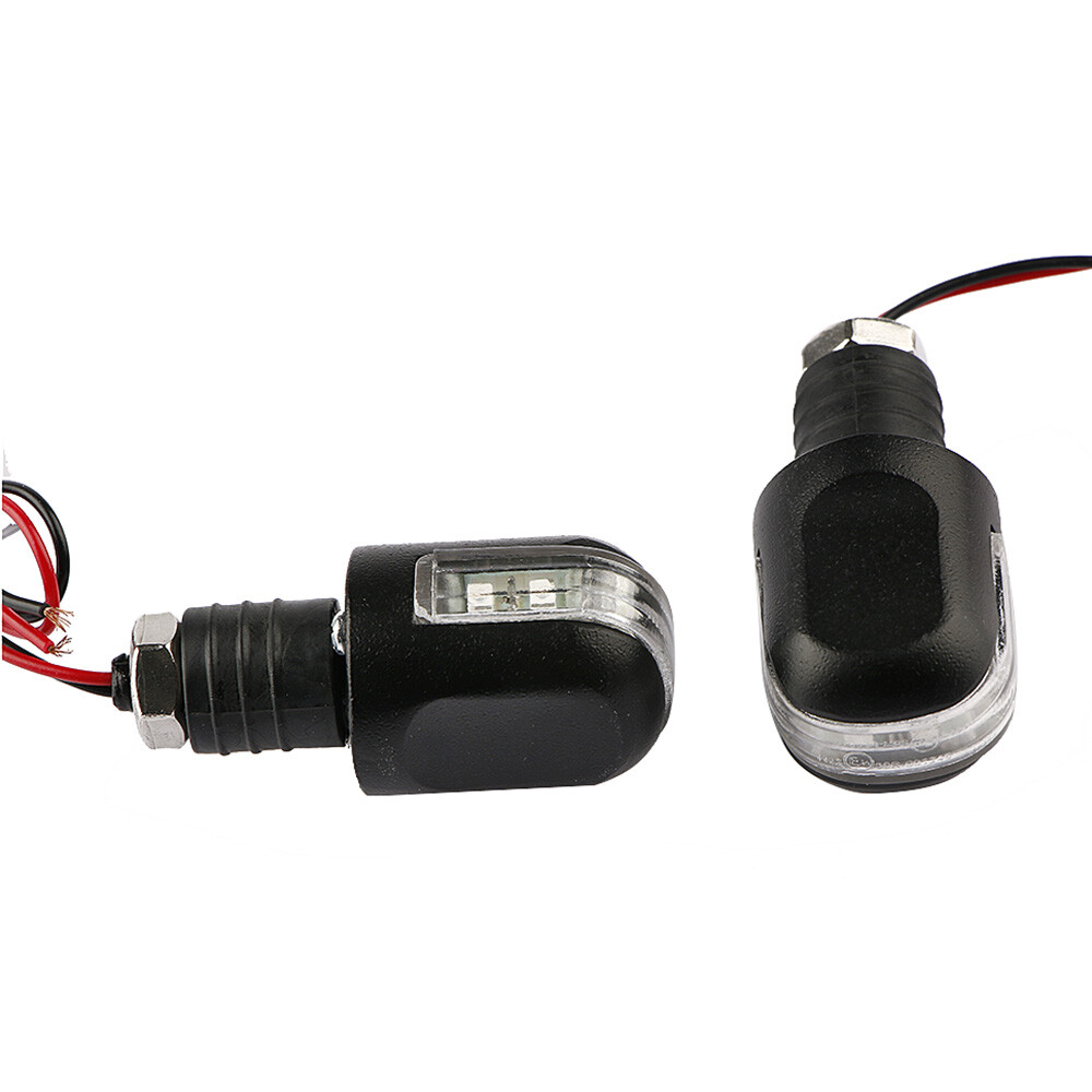 LED-BLINKER LENKERARMATUR LENKER Für HD Harley Davidson Dyna Schwarz E