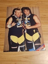 Ricky Morton Robert Gibson Rock & Roll Express 16x22 WWE NWA 2 Sided