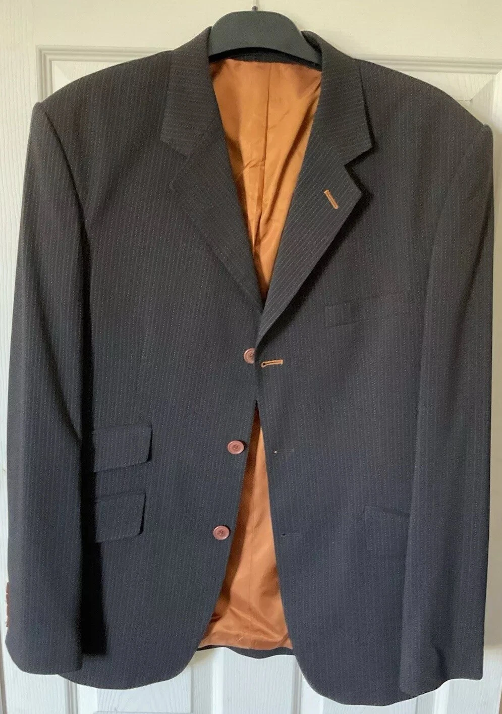 TWO STONED MEN’S JACKET BLAZER 40R BLACK