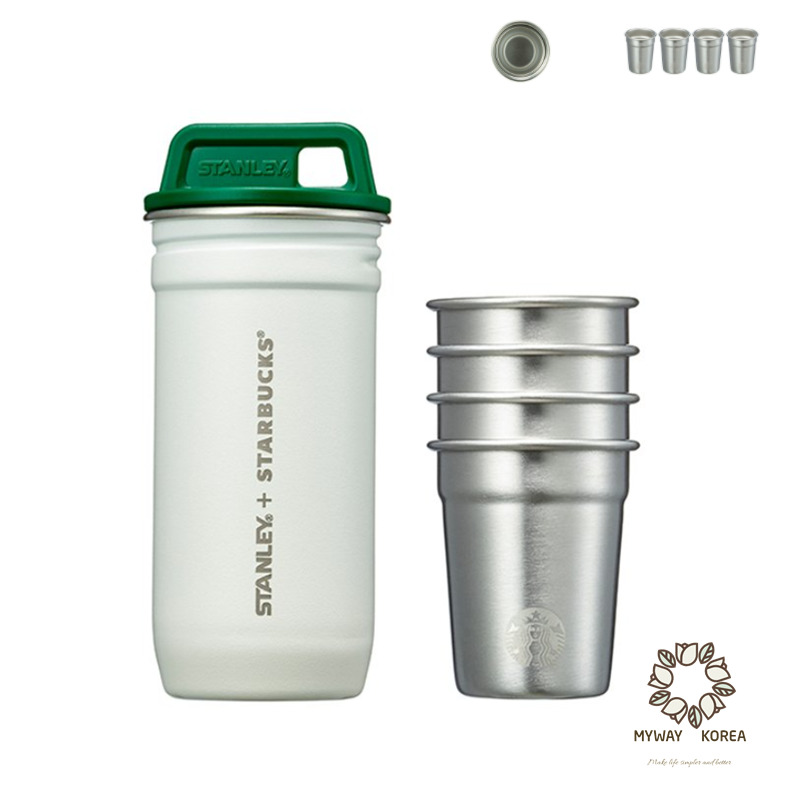 Starbucks Korea SS Cream Stanley Mini Cup 4P Set Stainless 2022 Core MD  Edition