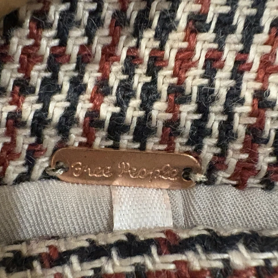 Blazer para mujer Free People pata de gallo un botón talla L Foto 4 de 4