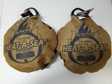 Heat-a-Seat Insulated Outdoor Seat Cushion/Pillows Gift Idea Thermaseat lot of 2