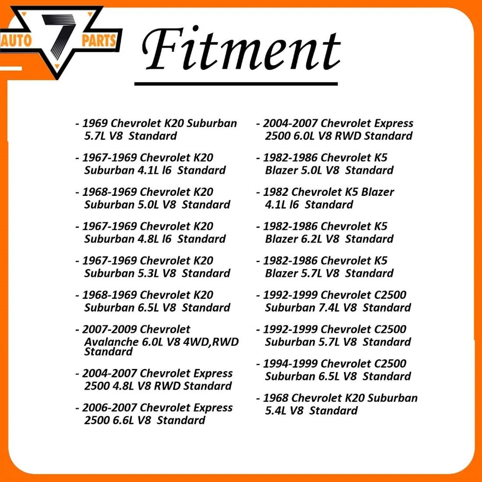 Juntas en U universales eje trasero todas las juntas GMB para Chevrolet Avalanche 2007 2008 Foto 2 de 4