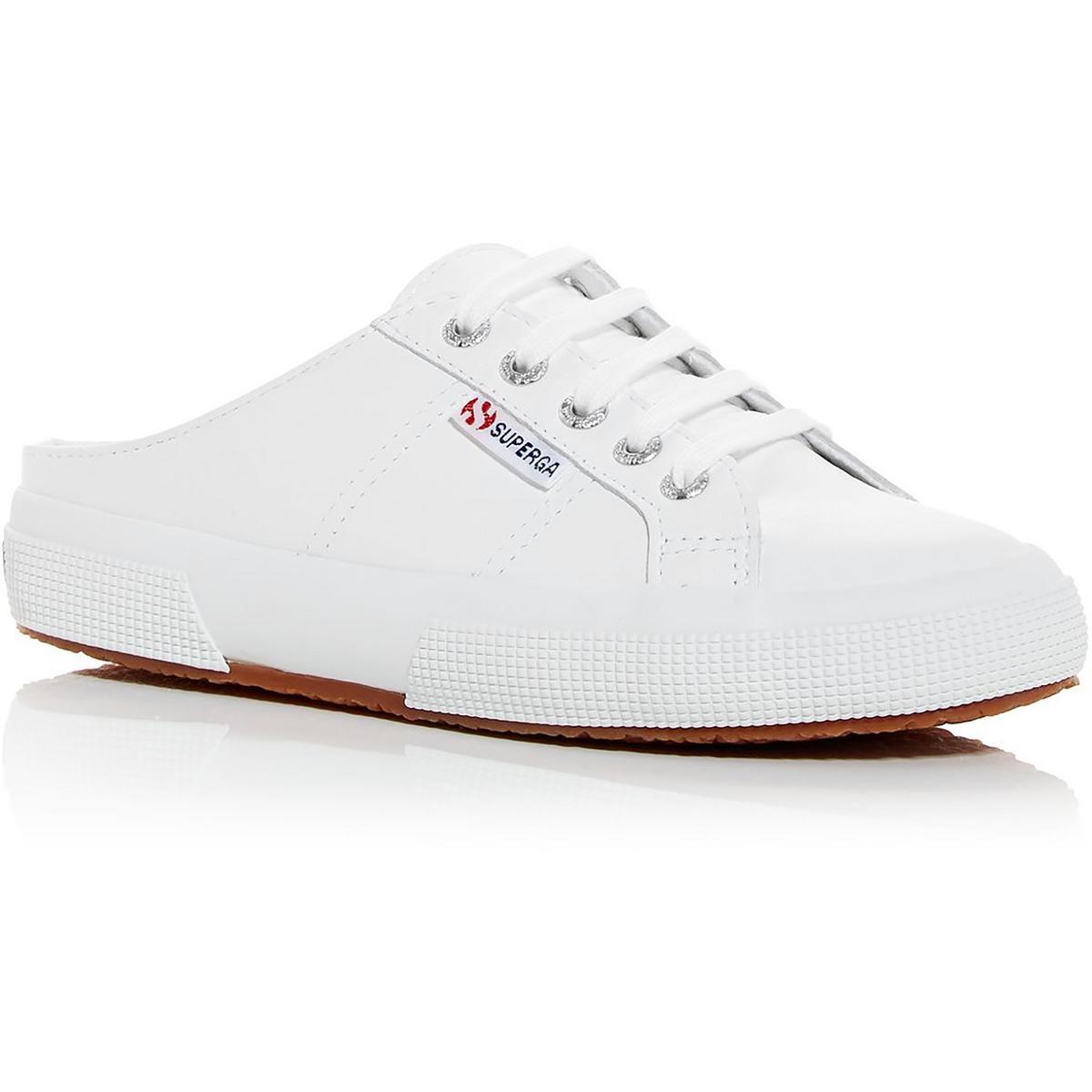 Superga Mens 2402 Белые слипоны на шнуровке Shoes 8.5 Medium (D) BHFO 2174